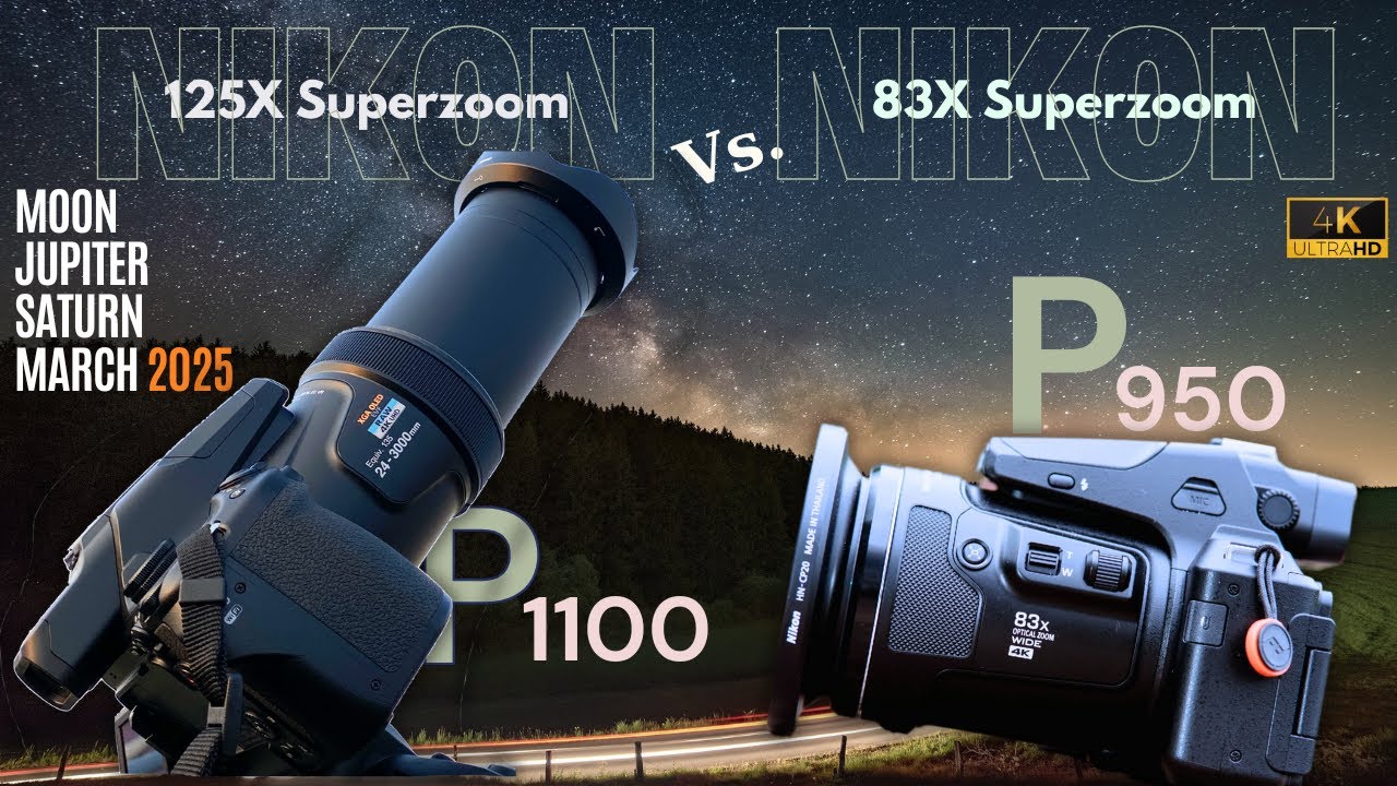 [ASTROPHOTOGRAPHY!] - Nikon coolpix P1100 Vs. Nikon P950 | Moon, Jupiter & Saturn