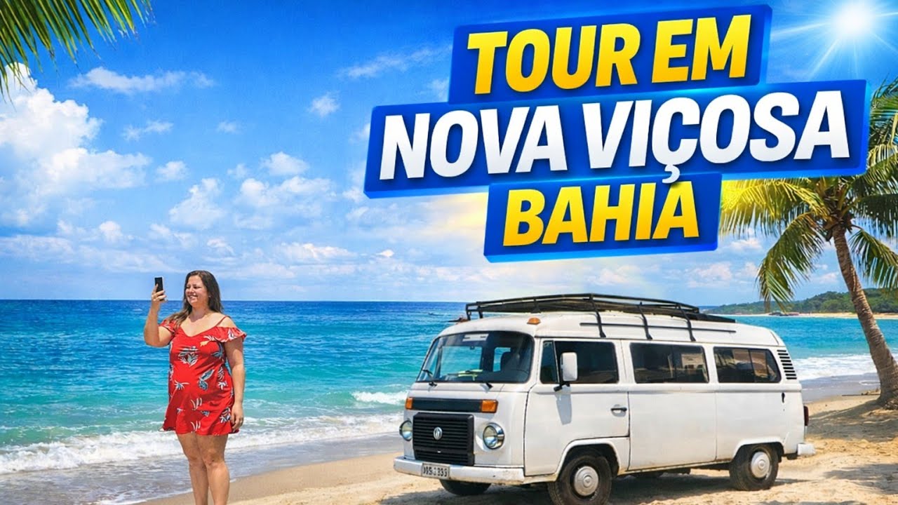 Conhecendo Nova Viçosa BA de Kombi! 🌊🚐! #kombihome #motorhome #h100motorhome #viagem 