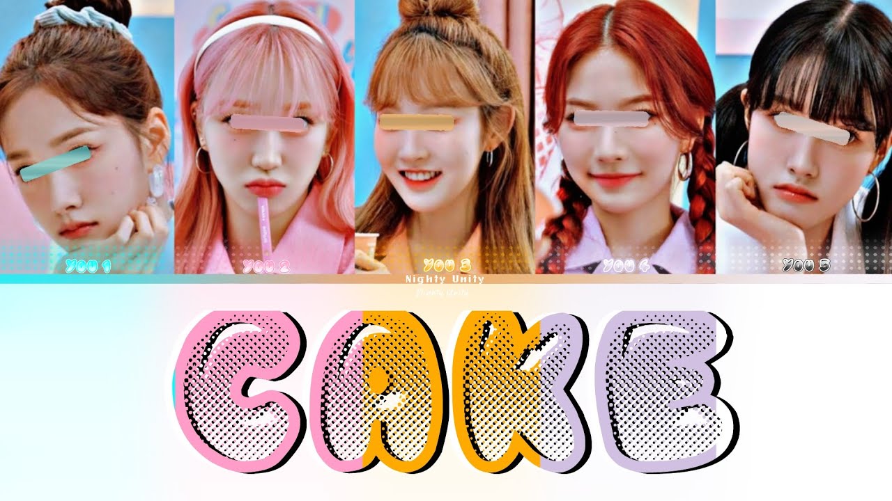Itzy Cake (있지) // (color coded lycris) Your kpop girl group / 5 members