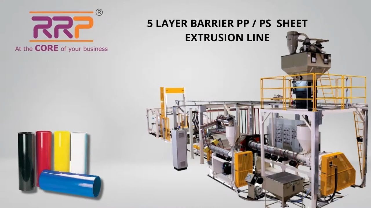 PP, PS 5 LAYER BARRIER SHEET LINE | RR PLAST EXTRUSIONS | #dairypackaging #jellycups #meattray