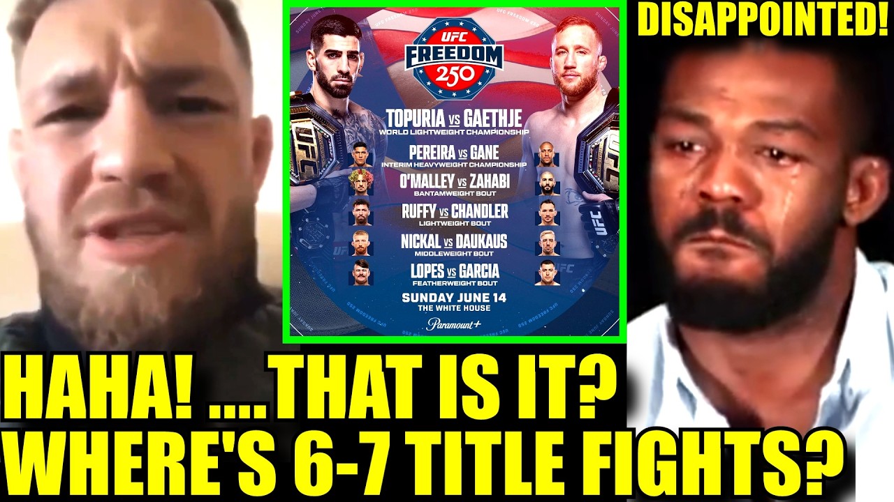 MMA Community ROASTS 'AVERAGE' UFC WHITE HOUSE FIGHT CARD, Conor made to SIT OUT?,Oliveira rips Dan