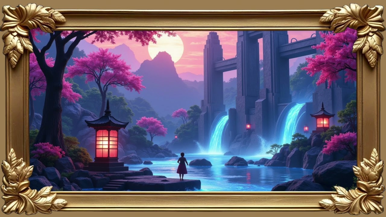 Ecran de veille TV, TV screensaver, Magnifique Tableau