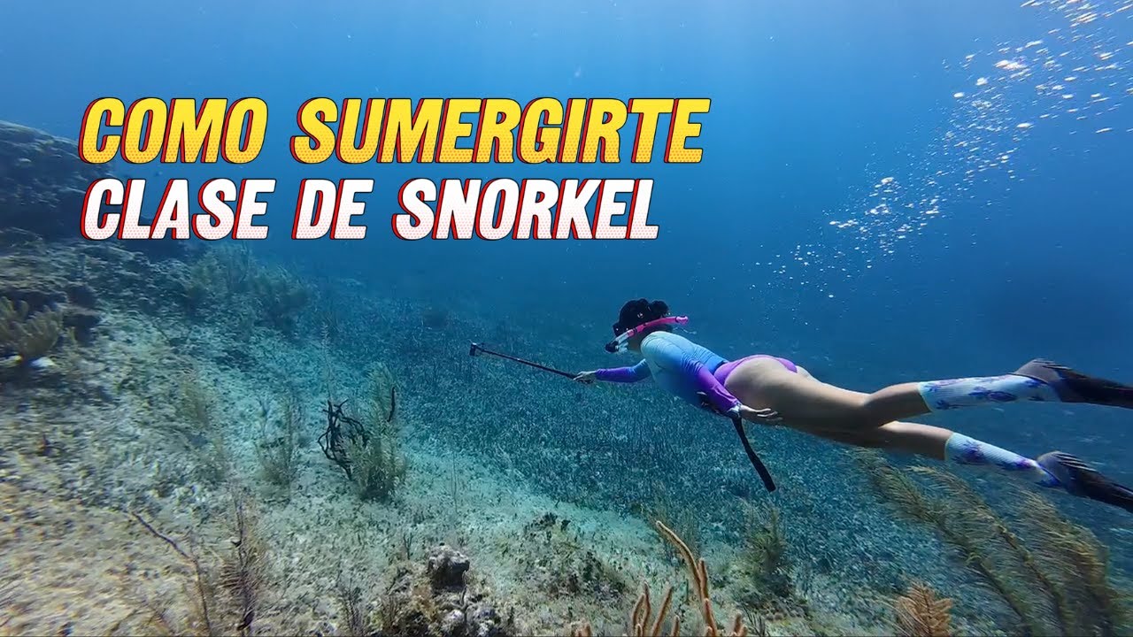 APRENDE A SUMERGIRTE / CLASE DE SNORKEL PARA PRINCIPIANTES / COZUMEL