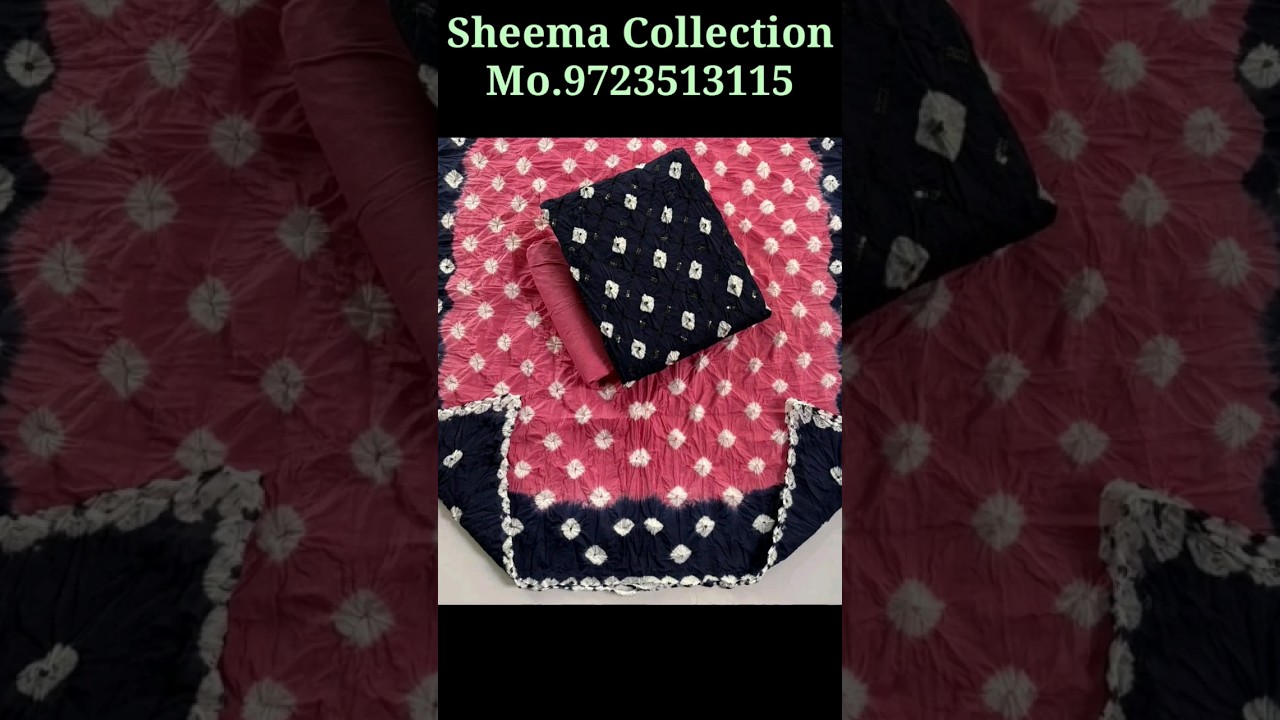 💥Bandhani Dress Design | Sequence Work Bandhej Suits | guaranteed color💥