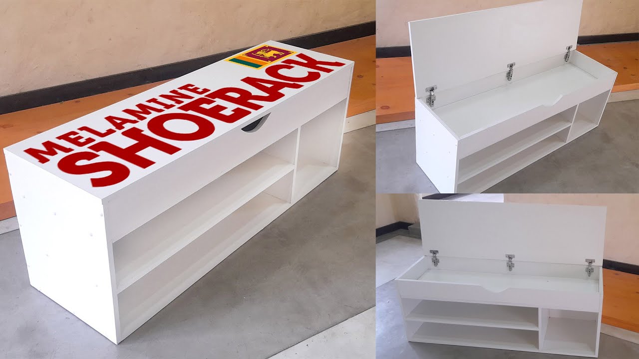 White Melamine Shoe Rack