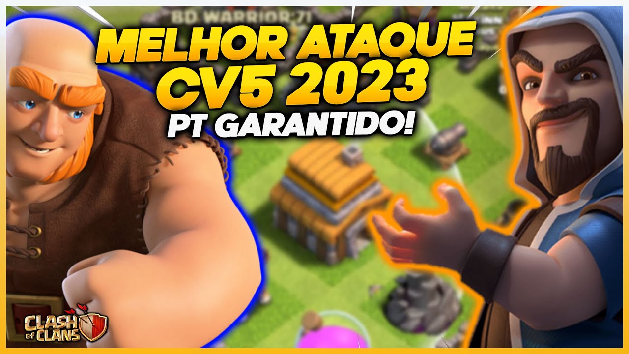CONSIGA 3 ESTRELAS EM QUALQUER CV5 COM ESSA ESTRATÉGIA DE ATAQUE no CLASH OF CLANS EM 2023 #6