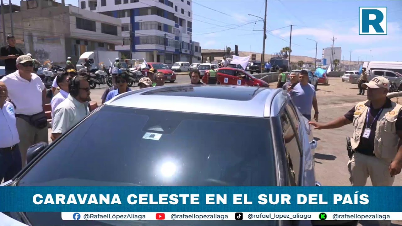 CARAVANA CELESTE EN EL SUR DEL PAÍS