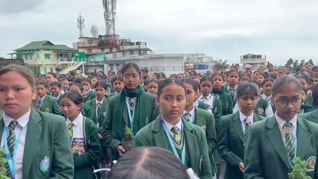 Morning assembly/|| @Auxilium girl at nongthymmai//shillong||#Auxiliumschool