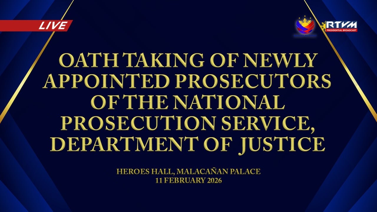 Oath-taking of Newly Appointed Prosecutors of the Department of Justice