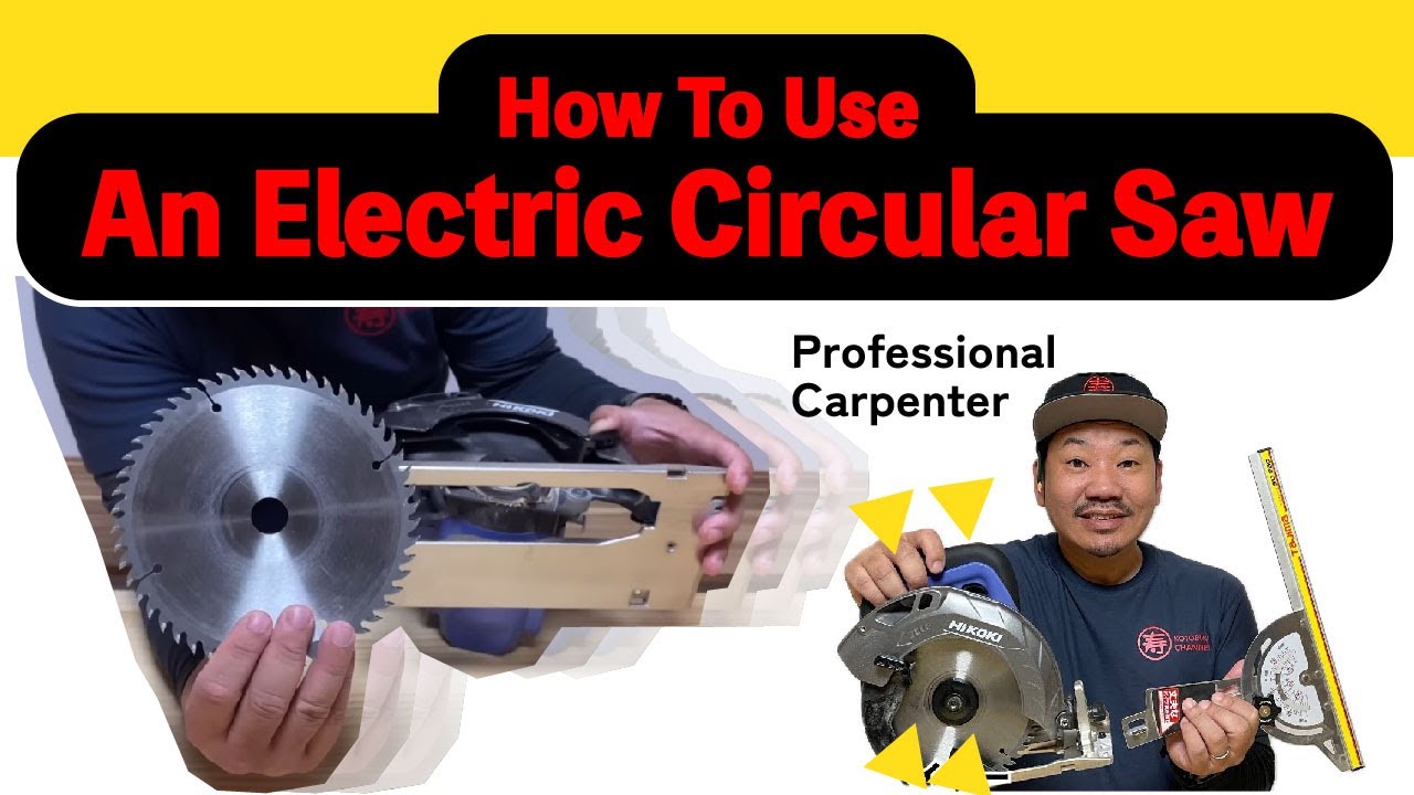 【circular saw】How to use an electric circular saw, the basics of basics.