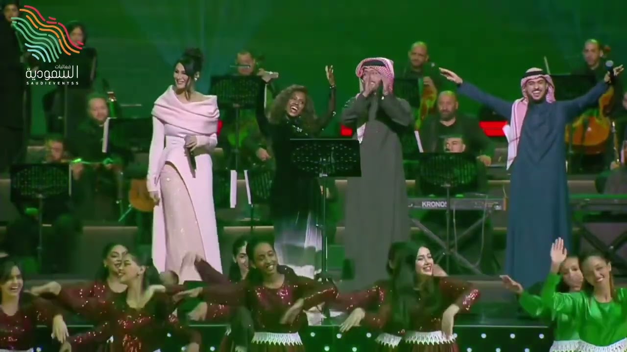 ختام ليلة ⁧‫فهد الكبيسي وأحبابه‬⁩ بأغنية وطنية
