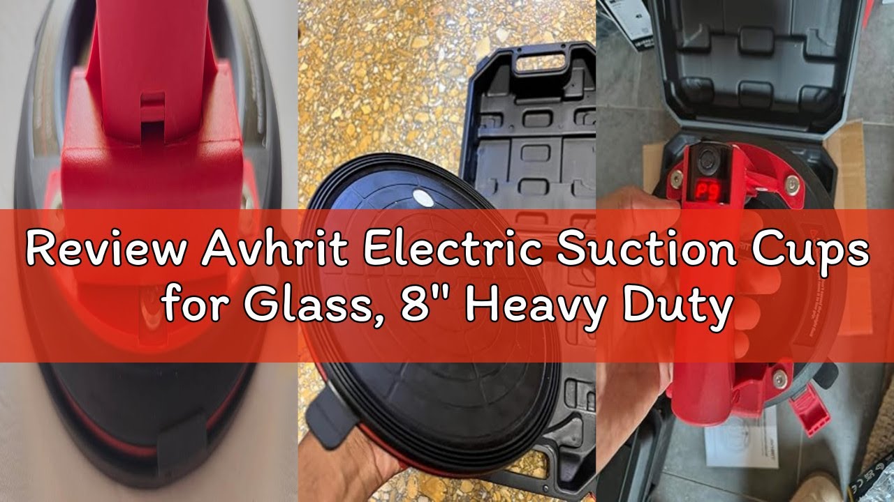Review Avhrit Electric Suction Cups for Glass, 8