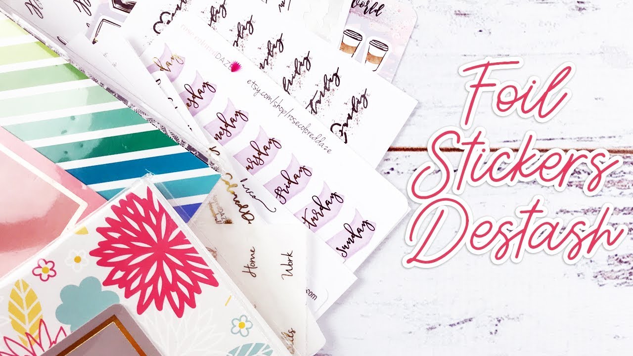 Sticker Destash: Foil