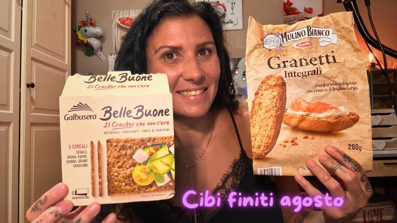 Asmr Ita // Cibi finiti Agosto