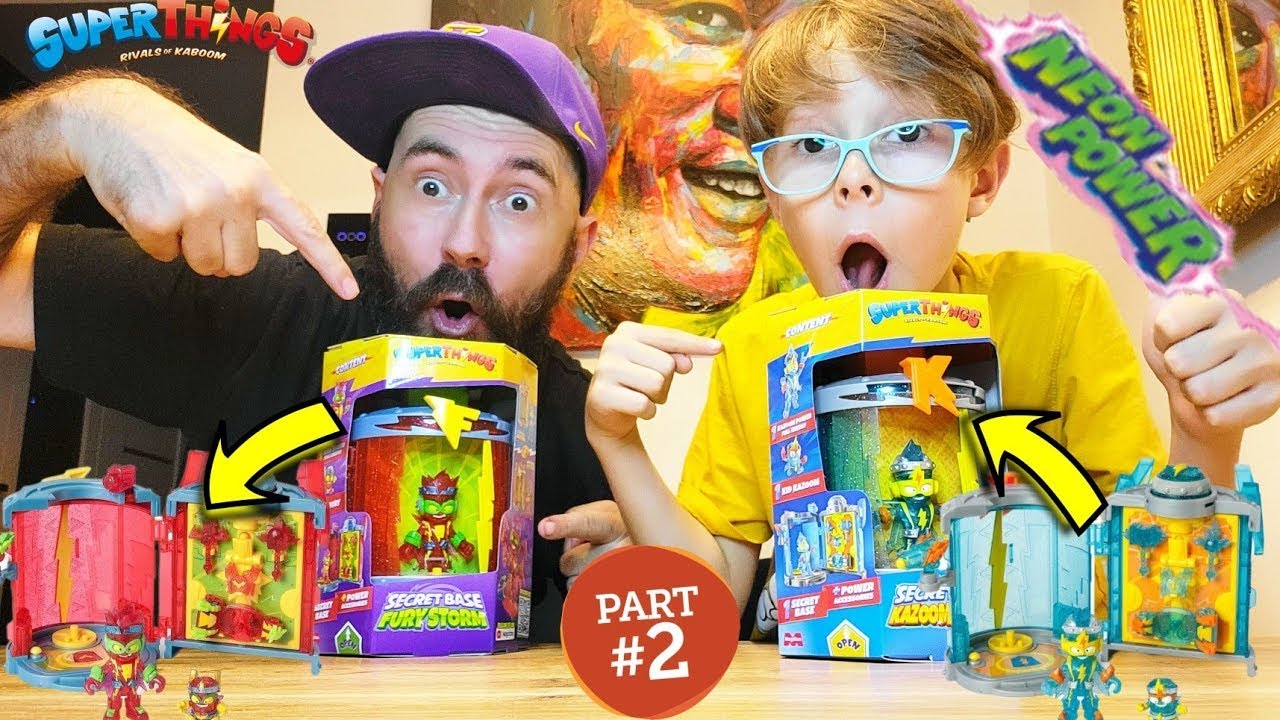 MEGA Hit!!! 2 Tajne Bazy Super Things SECRET BASE z serii NEON POWER - Sprawdzamy... odc. archiwalny