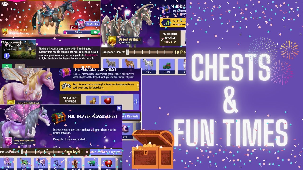 Race Chests, Event Chest, and Fun Times! Night Arabians  -Horse Riding Tale-