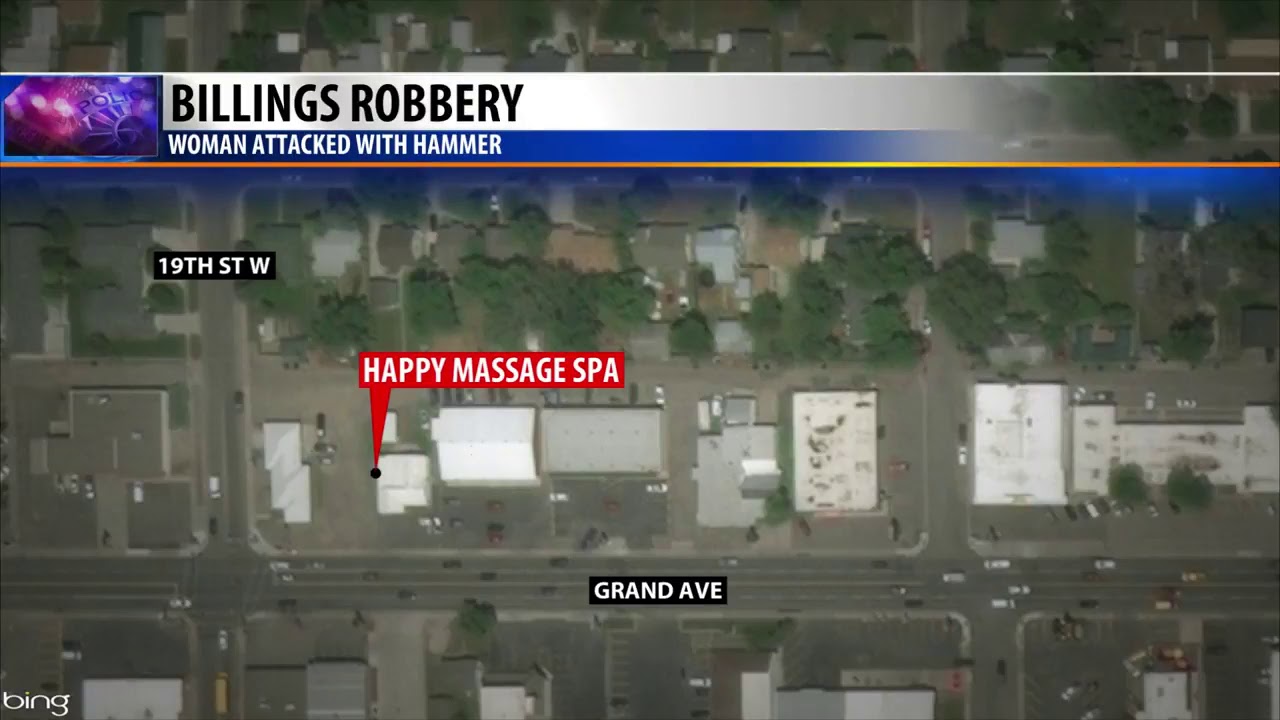 Billings massage spa robbed by 5 masked men, woman assaulted with hammer