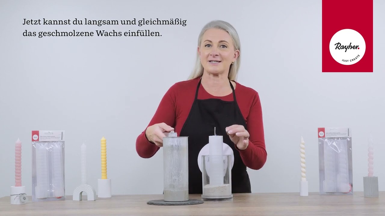 DIY-Anleitung: So gießt du dir deine Stabkerze in gedrehter Optik selbst