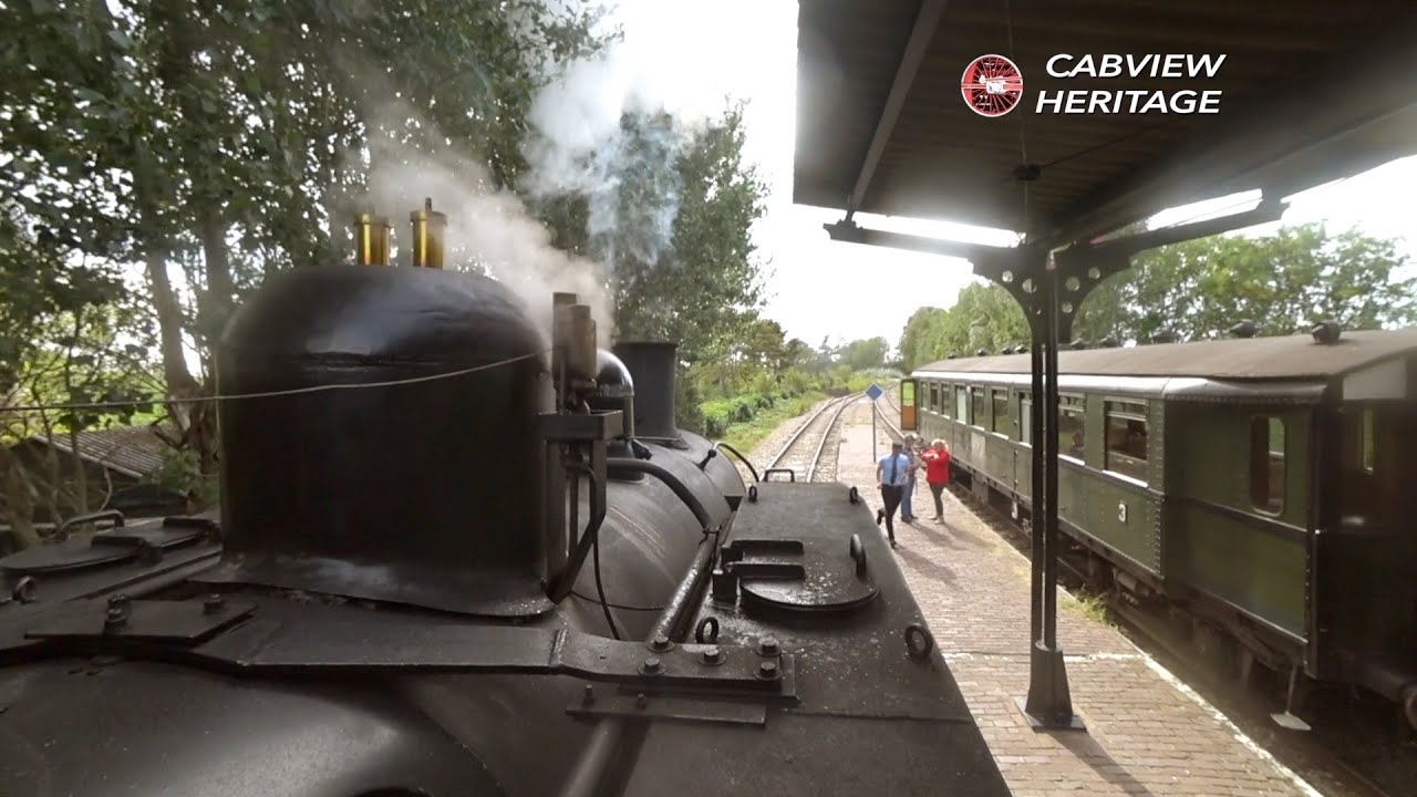 🇺🇸 Cab Ride 1943: Goes - Hoedekenskerke: World War II engine 2533 Stoomtrein Goes Borsele 16/9/18