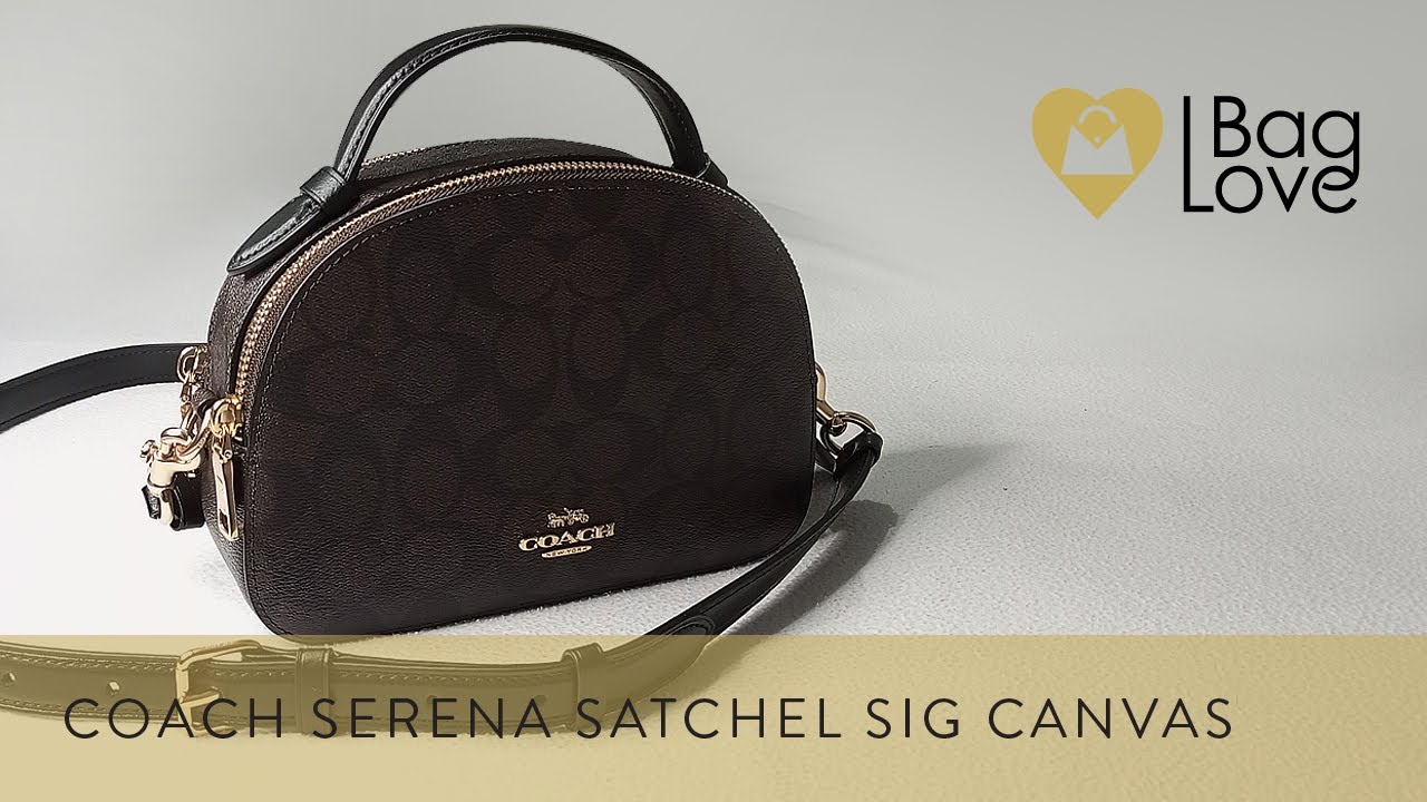 COACH UNBOXING 2022 | Coach Serena Satchel in Signature Canvas Mahogany | I Won A Giveaway Again 🍀