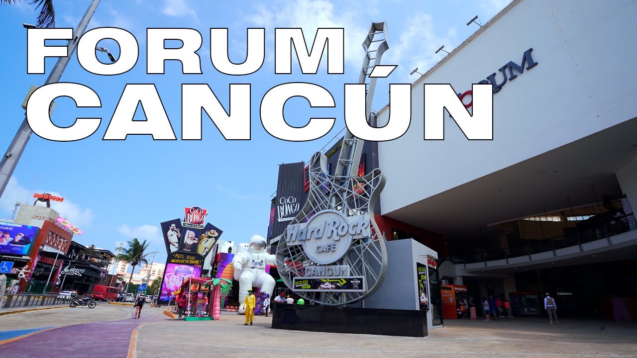 Forum Zona Hotelera de Cancún de Día - México en 4K