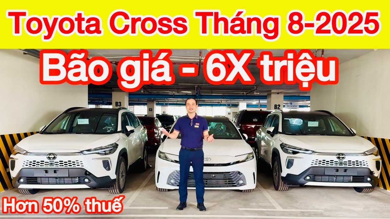Bảng giá xe Toyota Corolla Cross tháng 8/2025 khuyến mại 1.8V và 1.8HEV Hybrid giảm hơn 50% thuế