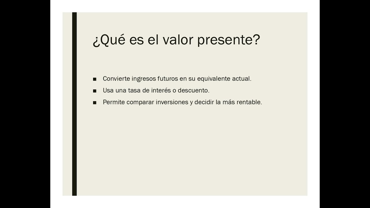 Explicación: Valor presente de un INGRESO CONTINUO - Matemáticas II