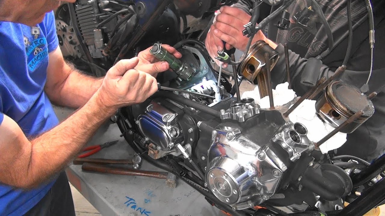 #167 2004 road turd topend trans rebuild rear belt change FLHT twincam touring harley tatro machine