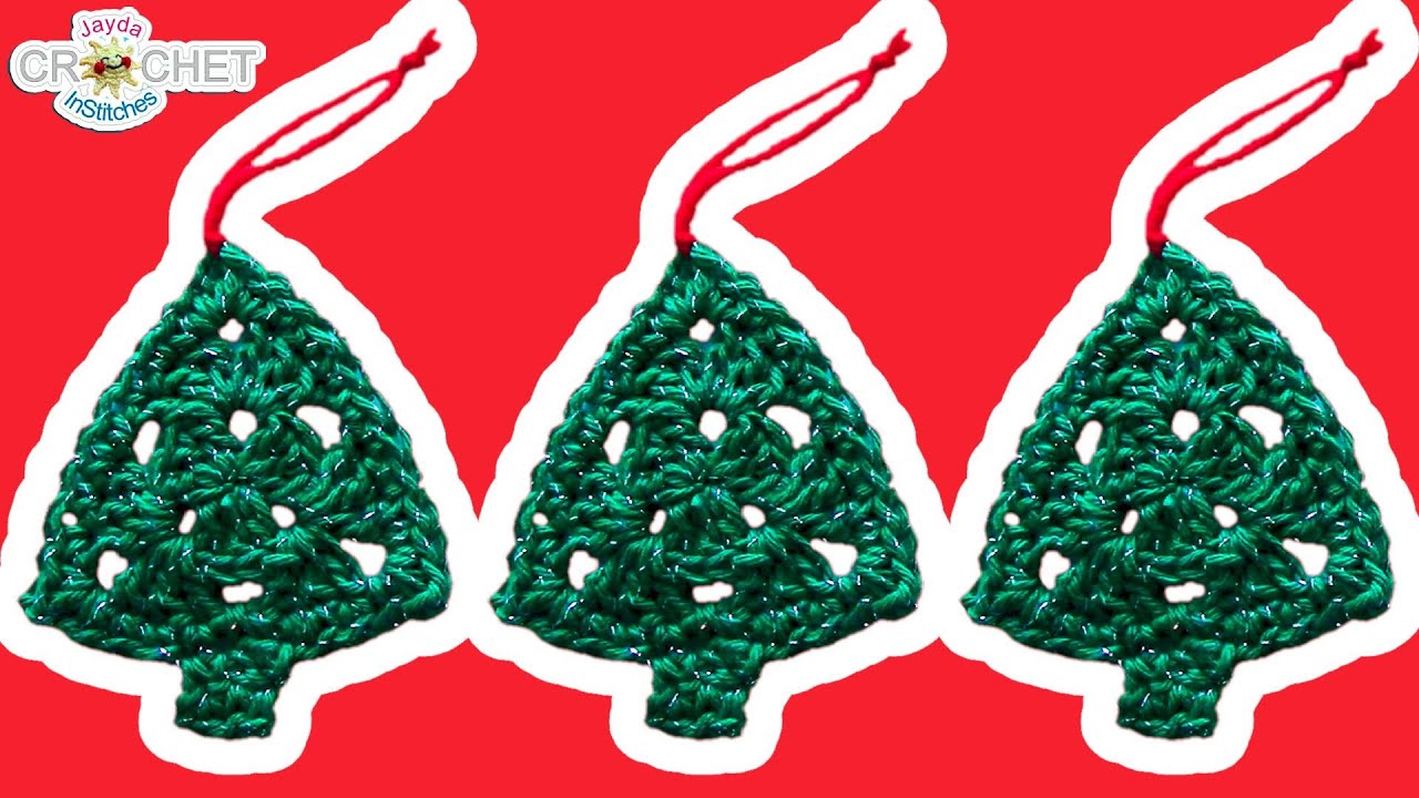 Granny Shell Stitch Christmas Tree Crochet Pattern & Tutorial