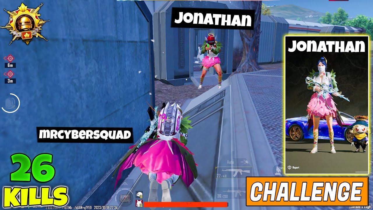 😱 OMG !! THE BIGGEST CHALLENGE JONATHAN GAMING VS MRCYBERSQUAD | WHO IS BEST WITH FOREST ELF IN BGMI