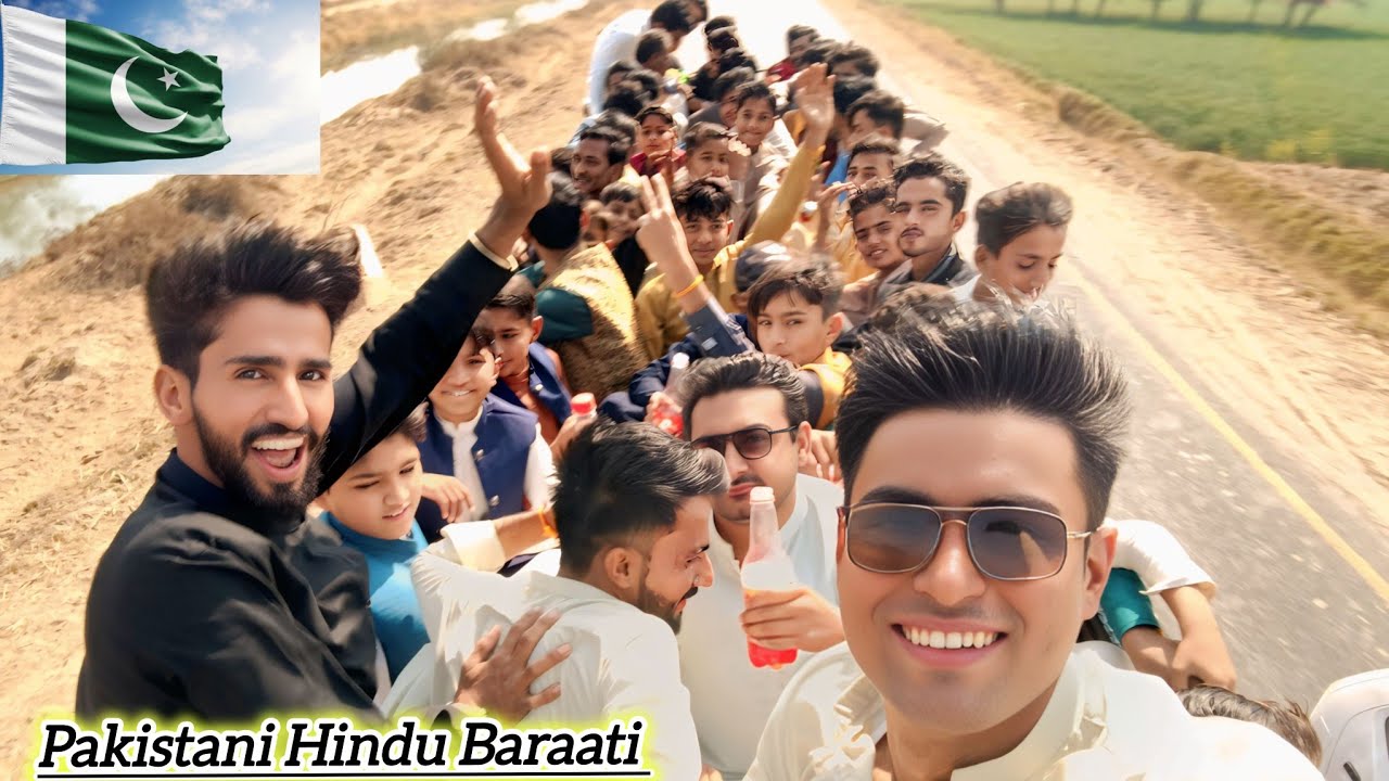 Pakistani Hindu Baraat Bus Safa |Nachte Gaate Baraatiyon Ka Full Masti Travel Vlog |Pakistani Shaadi