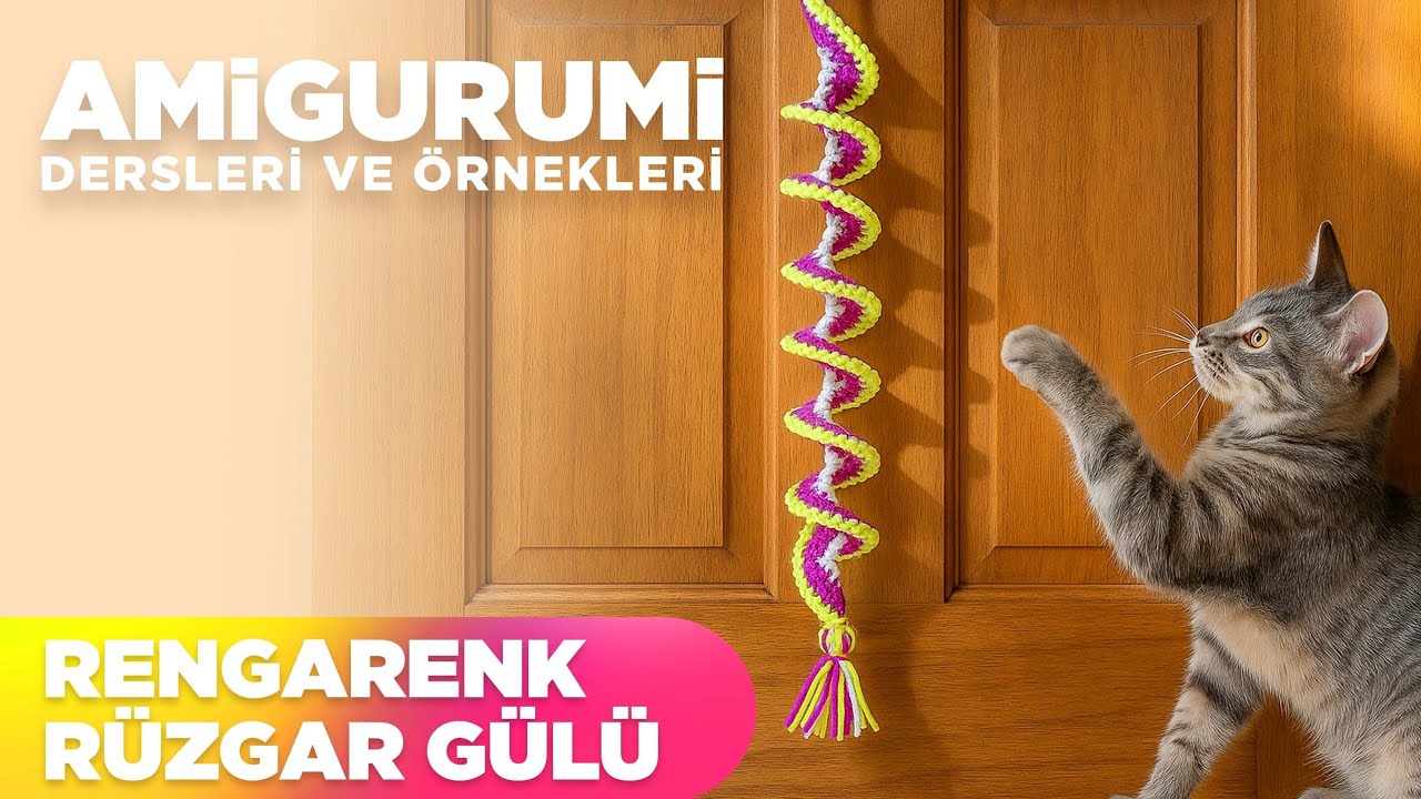 En kolay rüzgar gülü nasıl yapılır? How to make the easiest windmill? #diycrafts #crochet #cat #cats