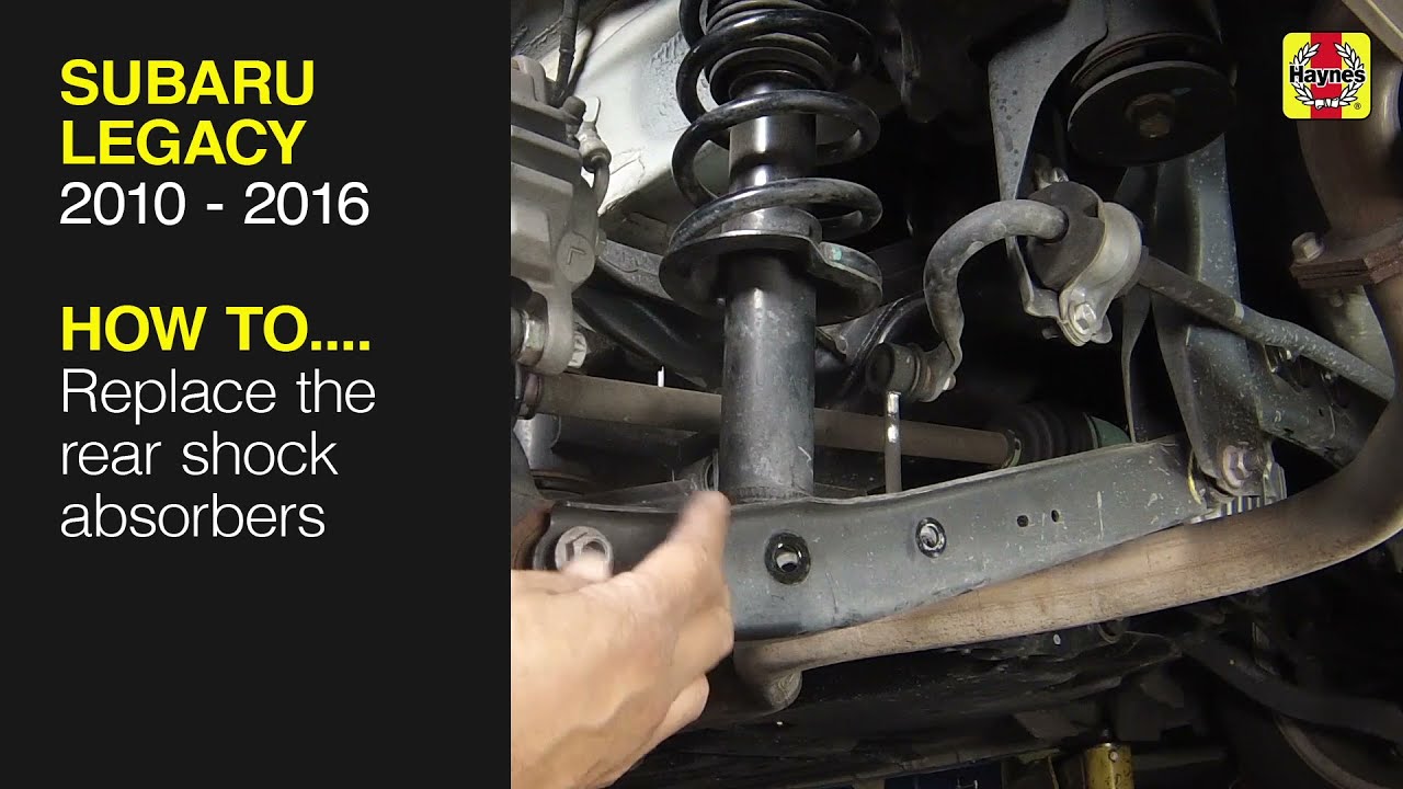 How to Replace the rear shock absorbers on the Subaru Legacy 2010 to 2016