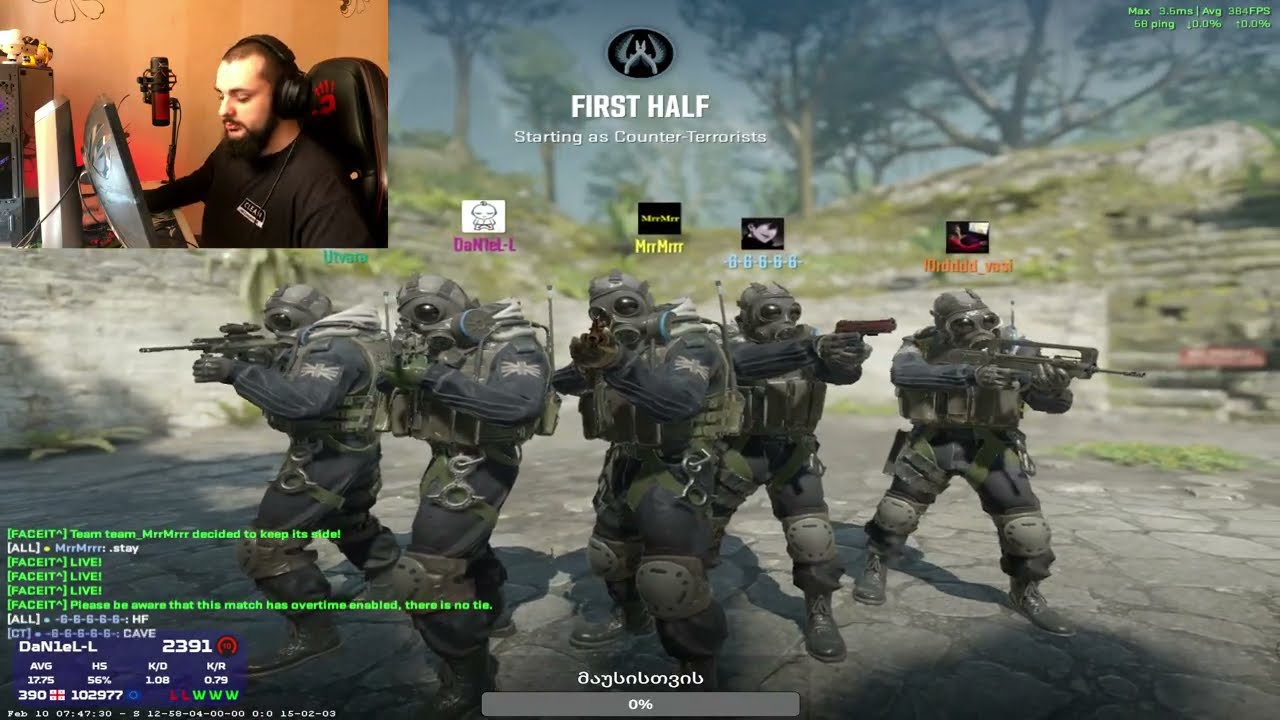 🔴😶‍🌫️😶‍🌫️CS 2 FACEIT 2.4k ELO lobby  SOLO Q 😎😶‍🌫️😶‍🌫️✌✅ #ქართულად