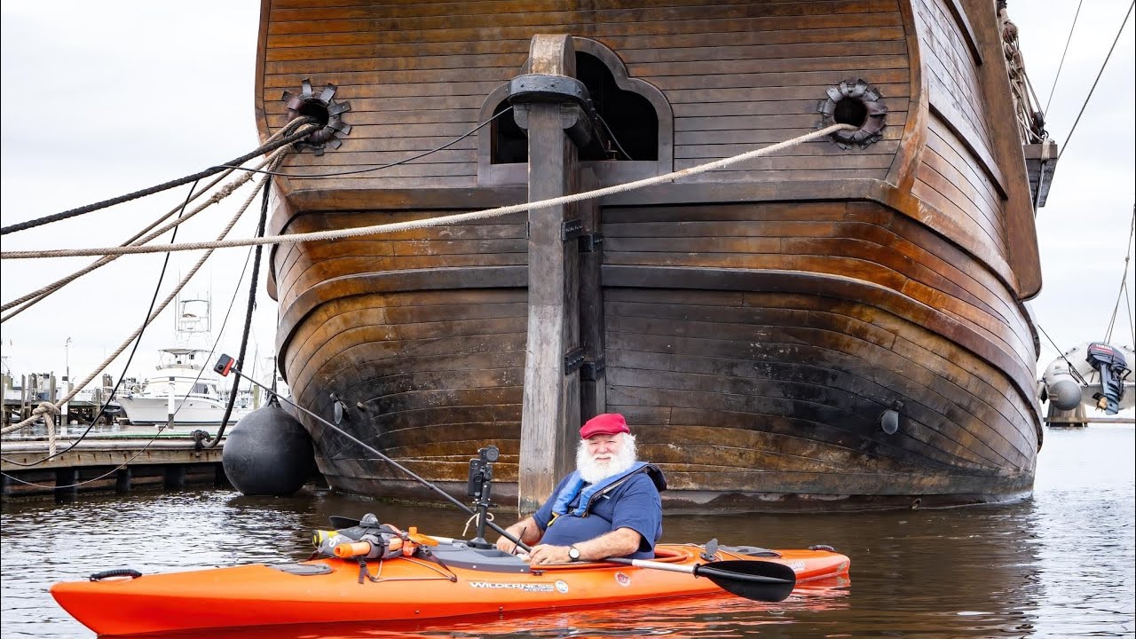 The Nao Trinidad at port in Georgetown SC Dec 2023