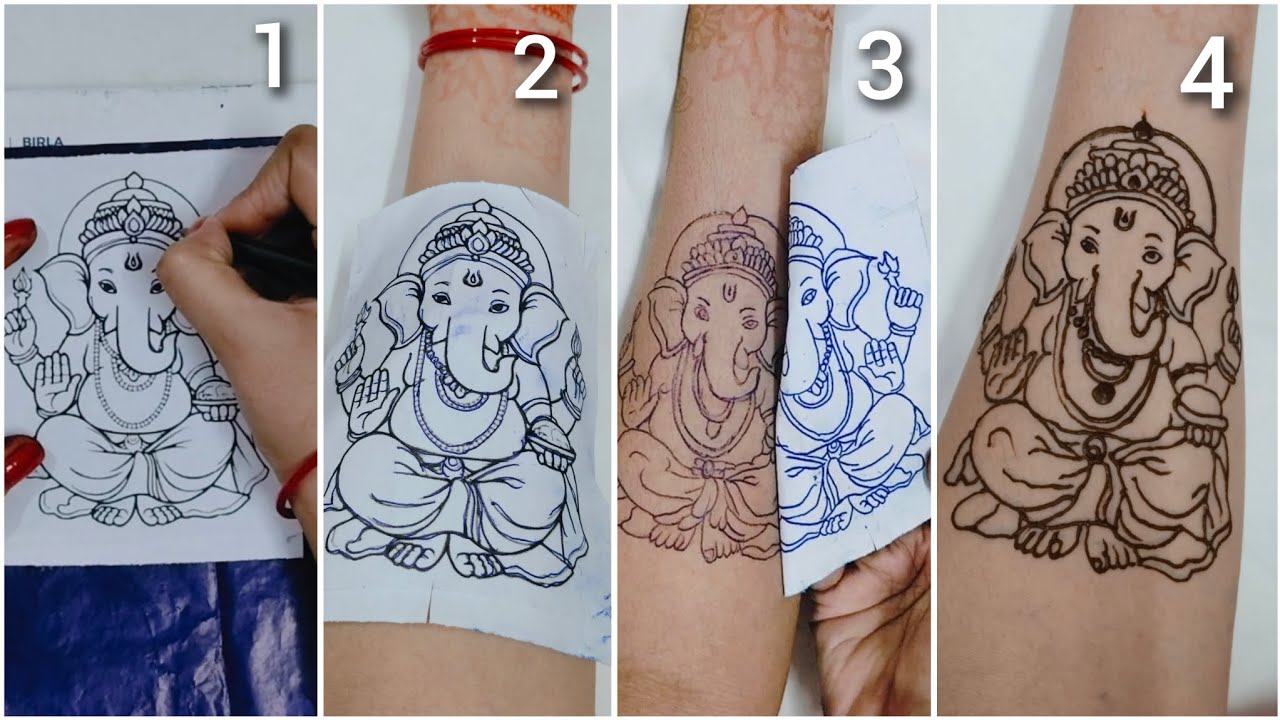 Bridal diagram with carbon paper in 4 step😍4 स्टेप में ब्राइडल मेहंदी लगाना सीखे#mehndidesign#bridal