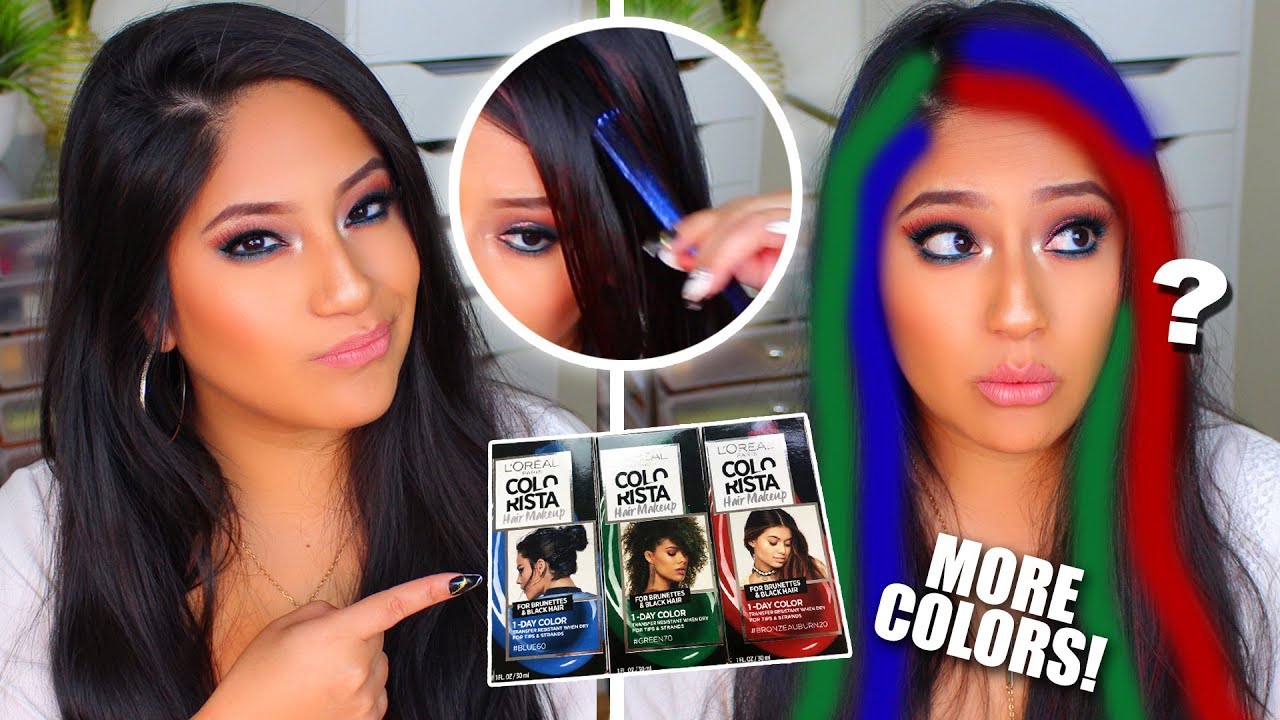 (MORE COLORS!) DOES LOREAL COLORISTA HAIR MAKEUP WORK ON DARK HAIR?!