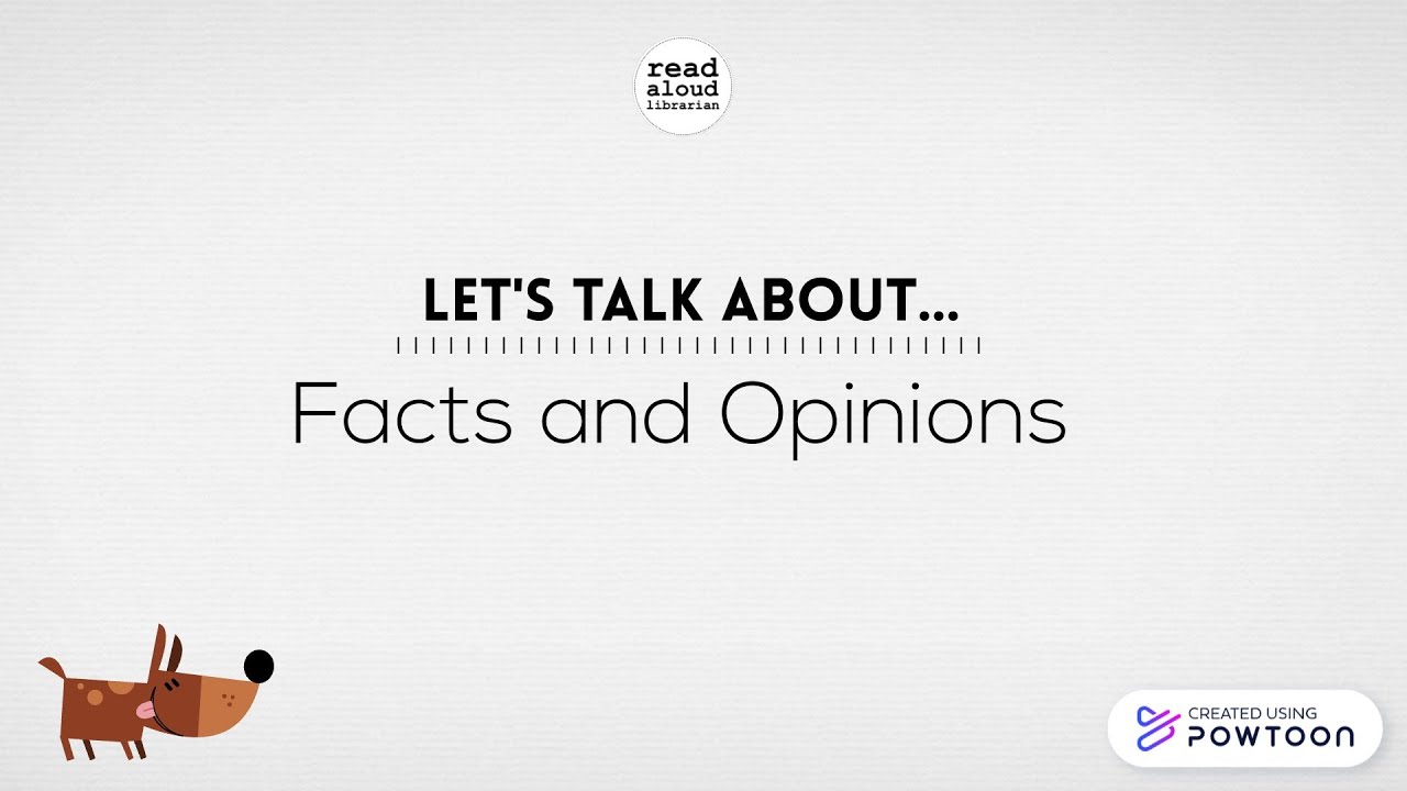 Facts and Opinions – Library Skills for Kids