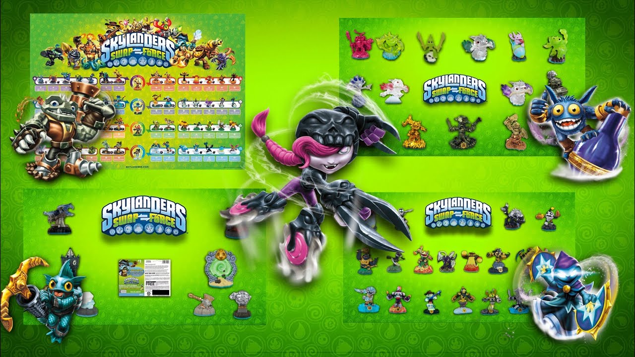 SKYLANDERS SWAPFORCE // TODAS LAS FIGURAS DISPONIBLES.