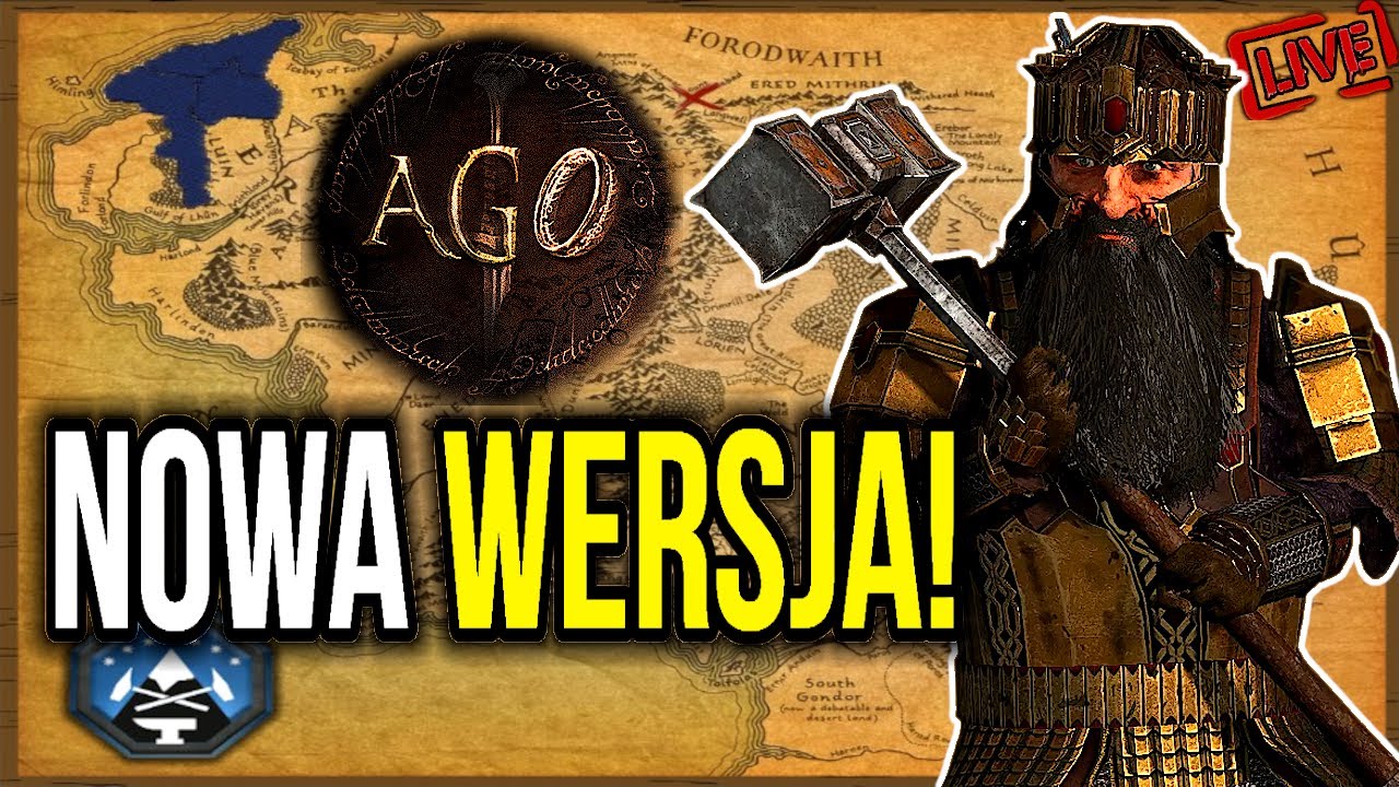TEN MOD JEST EPICKI! (Krasnoludy z Ered Luin) | Divide and Conquer: Total War | Stream🔴#2