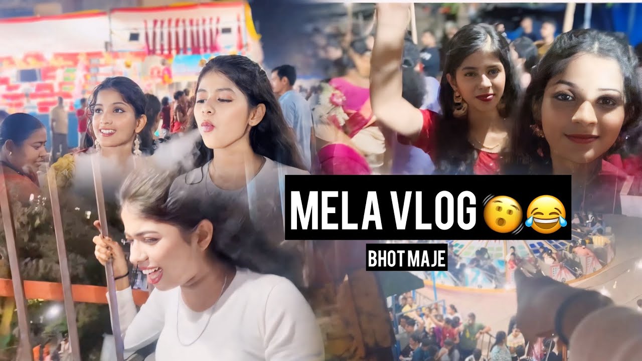 Mela vlog aaj toh mai gayi 🫨😭|| belapur || ramnavmi|| vlog || vibewithchiu||