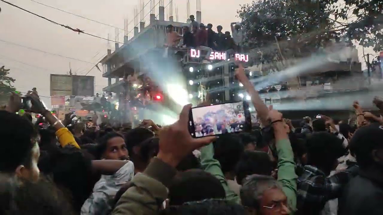 Dj Sahil Raj Hajipur vs DJ Sanchar Hajipur competition Mahashivratri 💥👑 #dj #viralvideo  