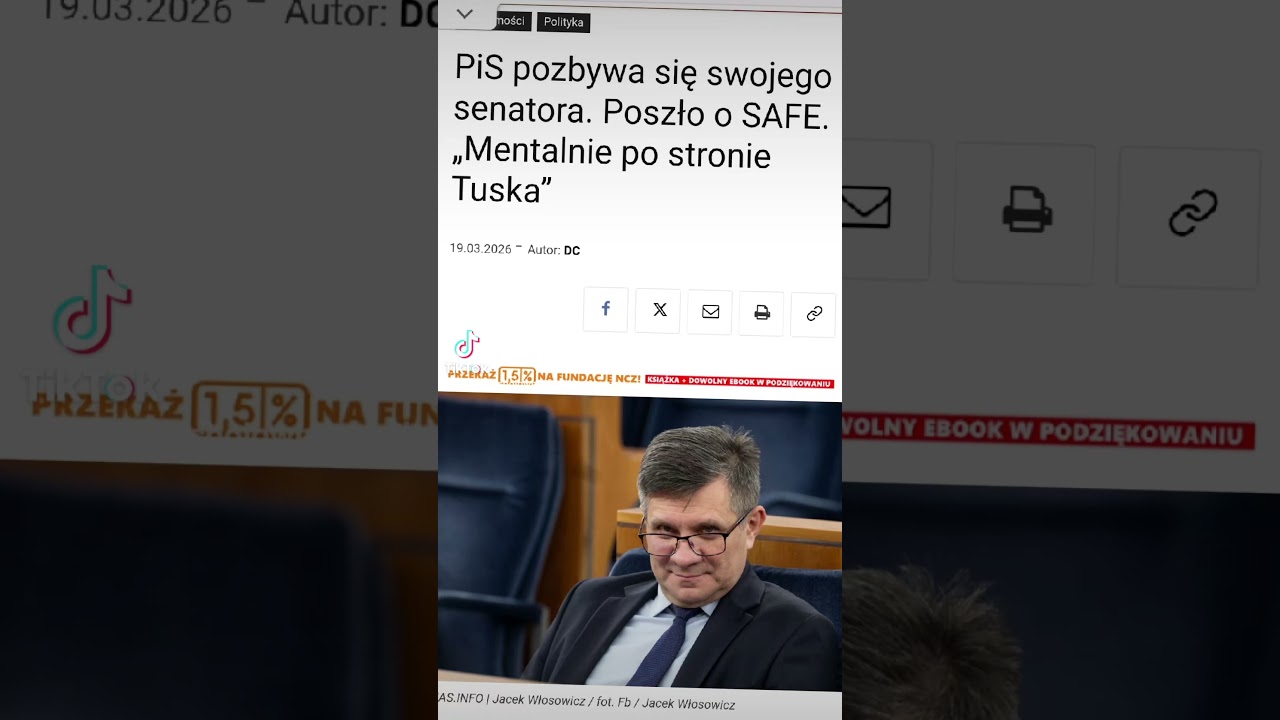 PiS usuwa swojego senatora, bo miał inne zdanie niż kierownictwo partii