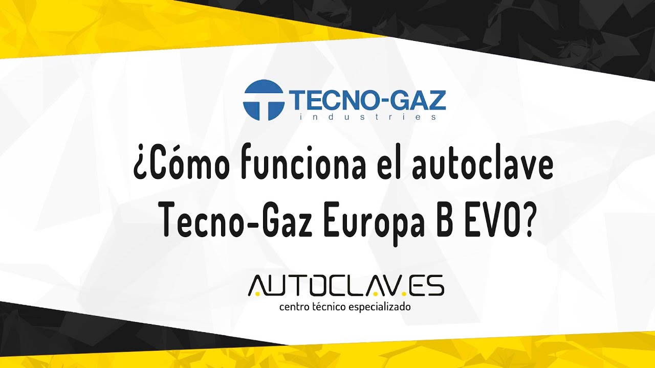 ¿Cómo funciona el autoclave Tecno-Gaz Europa B EVO?