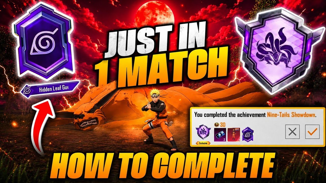 HOW TO COMPLETE NINE TAILS SHOWDOWN ACHIEVEMENT IN BGMI
