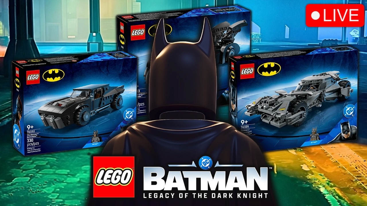 🔴3 NEW LEGO Batmobiles LIVE! Which Batman Movie Has the Best One?