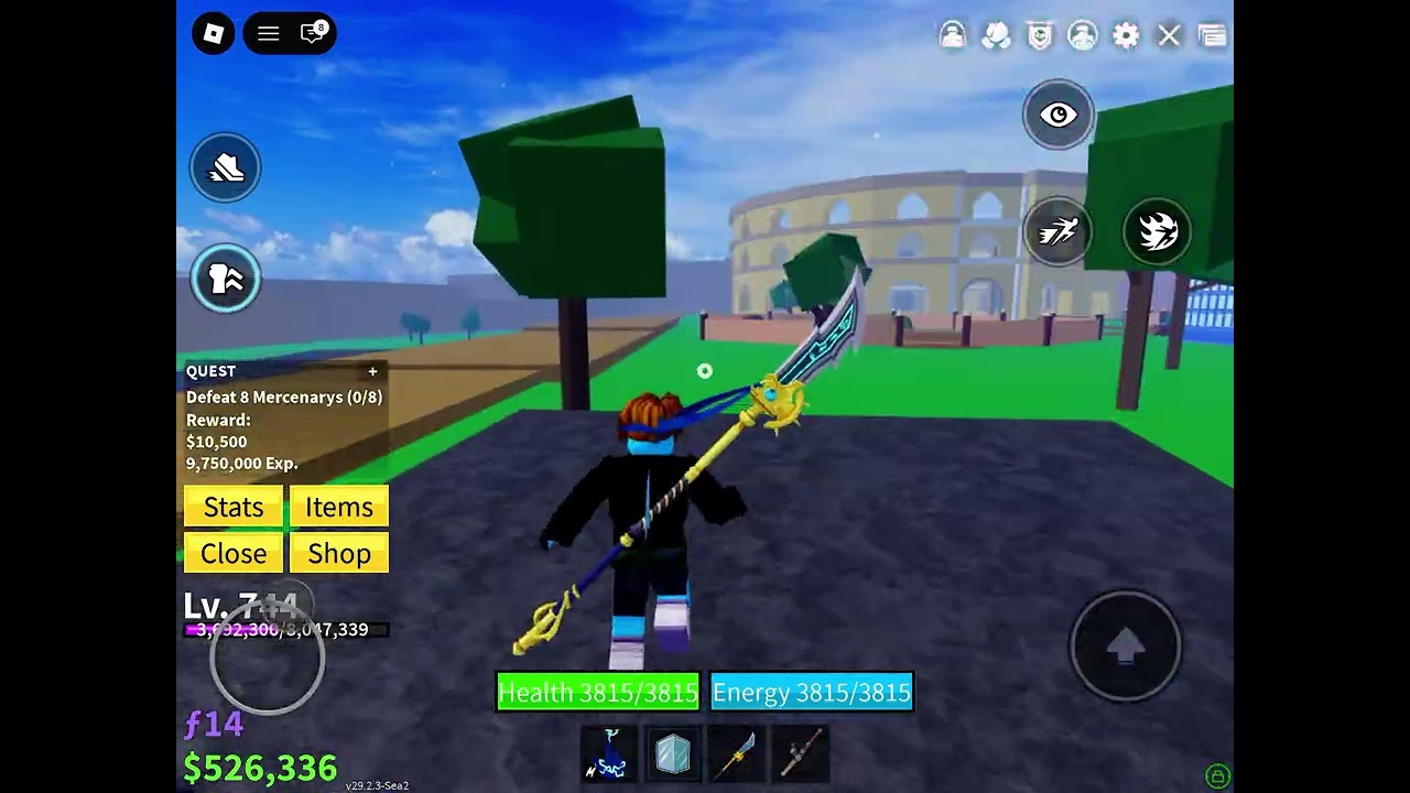 Blox fruits noob to pro but I only use blue items part 29