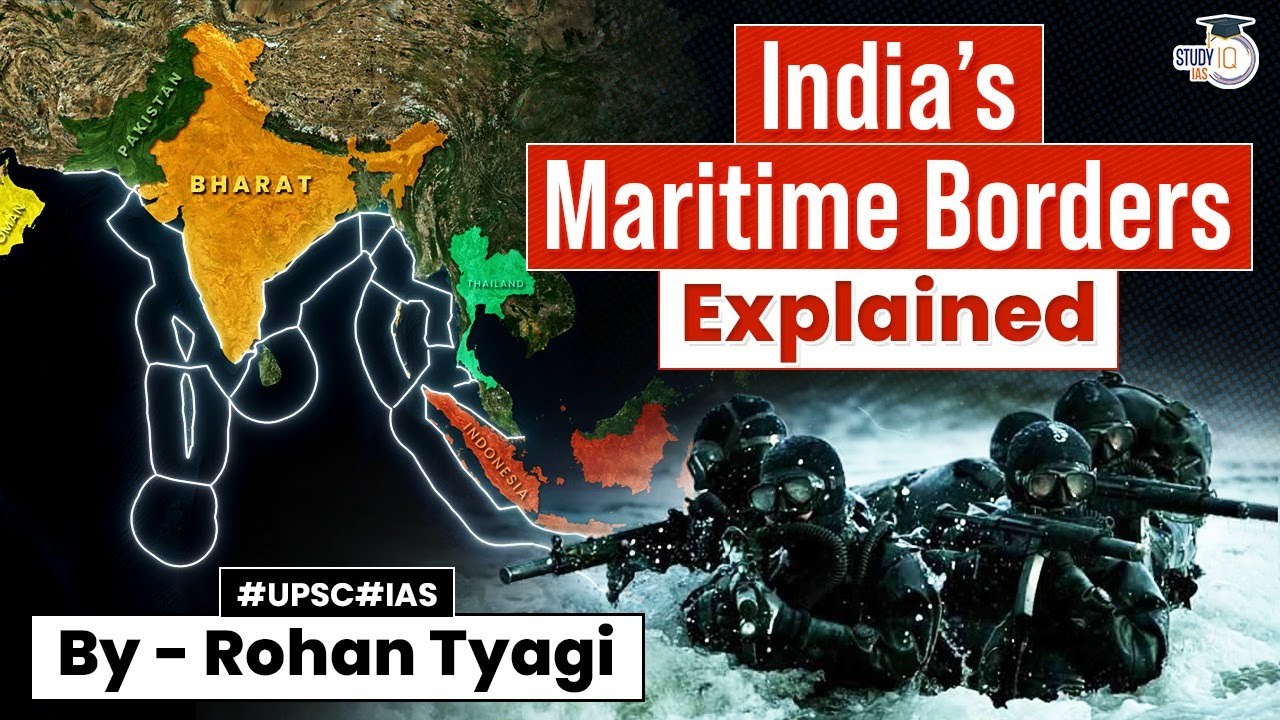 India's Maritime Borders Explained Through Animation | UPSC GS2
