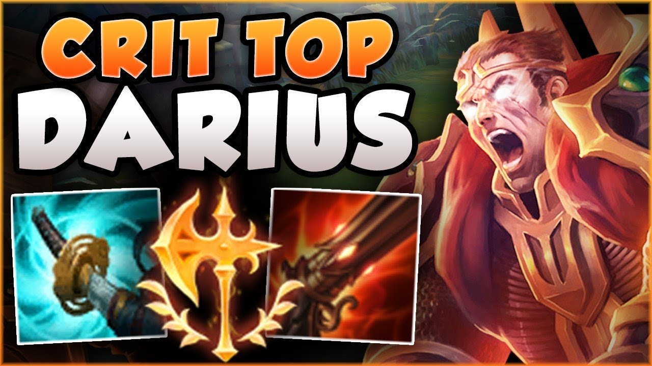 DARIUS TOP + ADC CRIT BUILD = ULTIMATE 1v9 DARIUS BUILD! DARIUS TOP GAMEPLAY! - League of Legends