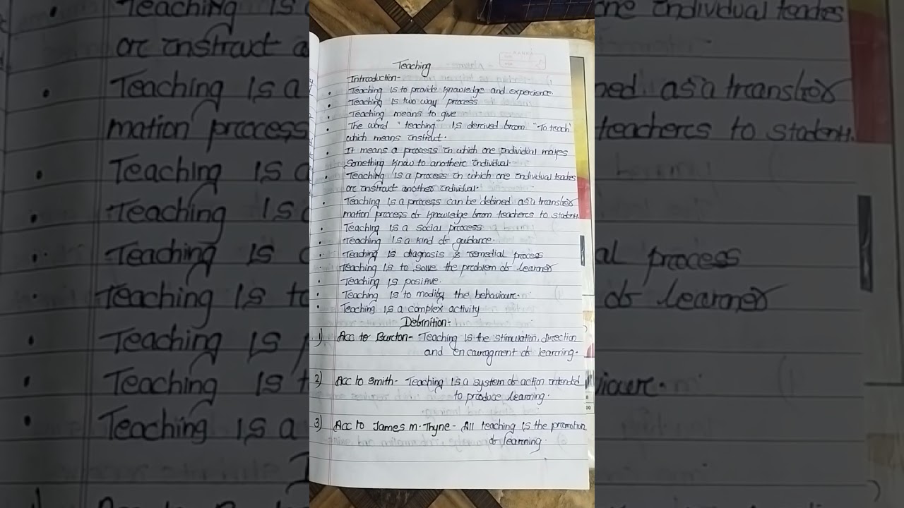 Teaching, learning, training, belief and Skills ✍️📖#bed #education #notes 📝#studytips #youtube 